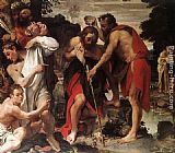 Annibale Carracci The Baptism of Christ painting